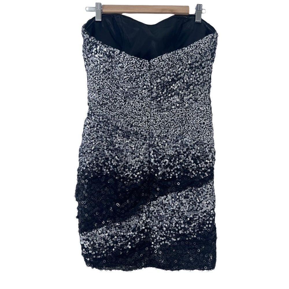 Tony Bowls All Over Sequins Strapless Mini Dress - Picture 2 of 10